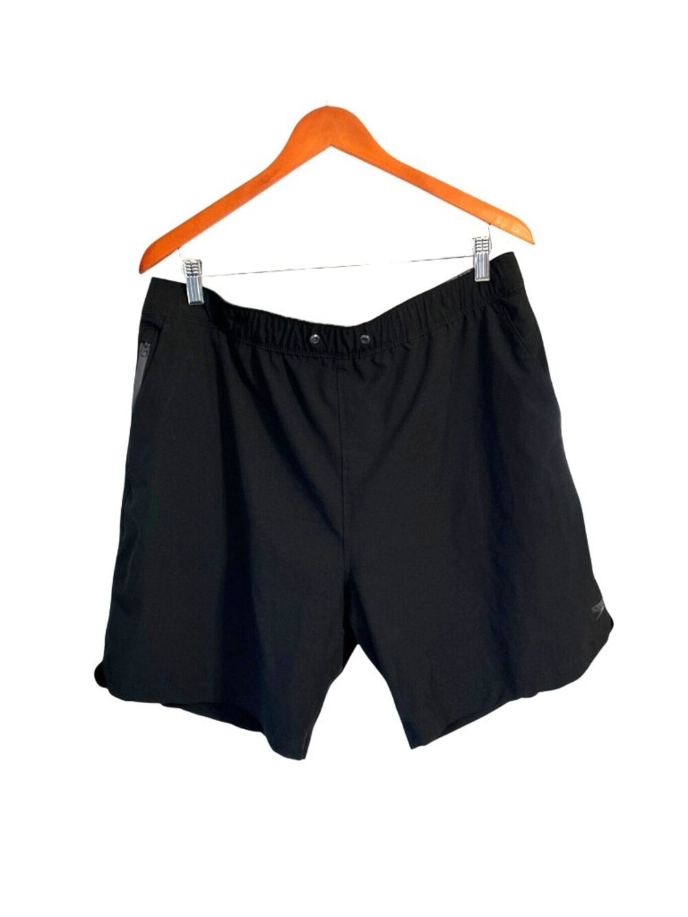 Speedo Mens Black Swim Shorts With Mesh Lining Size XL